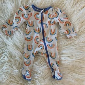 Cat and Jack Rainbow Footie Pajamas